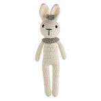 WellGro Cuddly Amigurumi Ekru Tavşancık Oyuncak