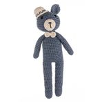 WellGro Cuddly Amigurumi Lacivert Ayıcık Oyuncak