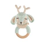 WellGro Cuddly Amigurumi Mint Geyik Çıngırak Oyuncak