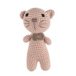 WellGro Cuddly Amigurumi Pembe Kedicik Oyuncak