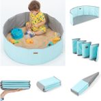Wellgro Mint Renkli Katlanır Aktivite ve Oyun Havuzu 30 x 80 cm 10 mm Kalınlık Özellikli