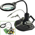Wellhise Acn-129 Masa Üstü Ledli Mini Büyüteç Havya Stand Pcb Tutucu