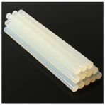 WellHise Beyaz Çubuk Silikon 11mm Kalın Sıcak Mum Silikon 22cm 10 ADET - 11mm.