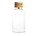 wellLine 10 Adet 50ml Plastik gold kapaklı Şişe Hediyelik Dezenfektan Kolonya Şişesi