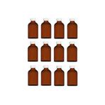 wellLine 10 Adet Amber Cam Kavanoz Oda Kokusu Şişesi Küçük Vazo Kapaklı 10x50ml