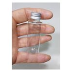 wellLine 10 Adet Boş gümüş renk kapaklı Kolonya Şişesi Doldurulabilir Cep Plastik Parfüm Şişesi 30 Ml