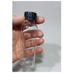 wellLine 200 Cc Düz Model Pet Şişe - Beyaz Kilitli Kapaklı - 200 Ml Boş Pet Şişe (50 Adet)