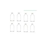Wellline 8 Adet Cam Kavanoz Oda Kokusu Şişesi Küçük Vazo Kapaklı 8X100Ml 8697431744295