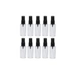 wellLine Ambalaj siyah Sprey Başlıklı Plastik Boş Pet Şişe 50 Ml 50 Adet