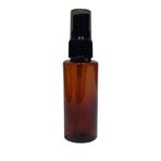 wellLine Petçi cam salih Boş Fısfıs Sprey Şişe 50 Ml amber renk şişe siyah renk sprey 30 adet