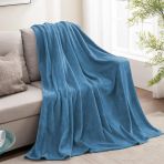 Wellsoft Battaniye Televizyon Battaniyesi Pelus Polar Battaniye Cift Kisilik 220X230 Indigo