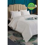 Wellsoft Ultra Yumuşak Çift Taraflı Peluş Yorgan Çift Kişilik Yıkanabilir 200x220 cm Beyaz
