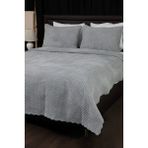 Wellsoft Yatak Örtüsü - Gri - 240 x 260 cm