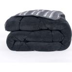 Wellsoft Yorgan Çift Kişilik Soft Line Antrasit - 195 x 215 cm