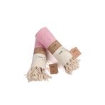 Wellstil Artemis | 2'li Pembe El Banyo Havlusu Peşkir, Mutfak Havlusu 40x100 cm