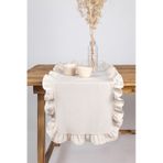 Wellstil Rufle | Fırfırlı Keten Runner 40 X 110 Cm