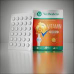 Wellvalens Vitamin D3 1000 IU 90 Tablet