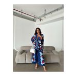 WellWay İthal Jessica Kumaş Gömlek & Pantolon 2li Takım-Lacivert NHN17 Lacivrt M