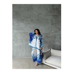 WellWay İthal Jessica Kumaş Gömlek & Pantolon 2li Takım-mavi Nhn09 Mavi L