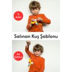 Welly Jones Salınan Kuş Şablonu, 5 Adet A4 Boyutta Kalın ve Sert Kağıttan.