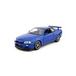 WELLY Nissan Skyline GTR (R34) 1/24 Ölçek Diecast Model Araba