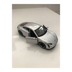 WELLY Porsche Taycan Turbo S METALİK GRİ 1/36 Ölçek Diecast Metal Model Araba Oyunca Araba