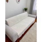 Welsoft 3 Kişilik Koltuk Örtüsü Koltuk Şalı ve 170X200 (Krem) - 0,6 x 19 x 29 cm