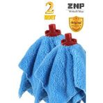 Welsoft Balerin Mop Yedek Başlıklı 2 Adet Mavi Mop, Papas 45x60