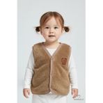 Welsoft Kız Bebek Çocuk Çıtçıtlı Yelek Yumuşak Dokulu,Ayıcık Armalı,Peluş Bebek Yeleği 6-36 Ay