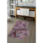 Welsoft Vintage Bambo Banyo 2'li Klozet Takımı, Pudra, 60 x 100