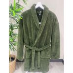 Welsoft Yumuşak Şal Yaka UNISEX Sabahlık (Haki)