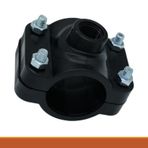 WeltenMarkt PE/PP delme kelepçeleri | takviye halkalı delme kelepçeleri | Profec Drilling Clamp | Çap x iç dişli | güçlendirilmiş iç dişli (50 mm x 1 inç)