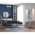 Weltew Home Alaçatı Koltuk Takımı 3+1 (Gri- Antrasit )