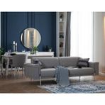 Weltew Home Alaçatı Koltuk Takımı 3+3+1+1 - Gri - Antrasit