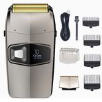 Weltition Elektrikli Tıraş Makinesi, LED Dijital Ekran, Erkekler için Elektrikli Tıraş Makinesi, Hassas Düzelticili Berber Tıraş Makinesi, Şarj Edilebilir, Düşük Gürültülü Dayanıklı Erkek Ev için