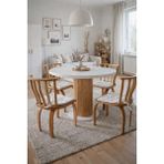 Weltwood 4 Kişilik Bohem Masa ve 4 Berlin Sandalye Seti | %100 Mdf | %100 Kayın Ağacından Lamine Materyal