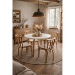 weltwood Butterfly 4 Kişilik Yemek Masası Seti 36mm Mdf Tabla, Kayın Ağacı Ayaklı, 4 İtalyan Sandalye Dahil.