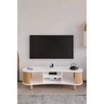 weltwood Tokyo Tv Ünitesi Mdf, Kayın Cilalı Çıta, Bohem Stil, Modern, Dayanıklı Ve Şık Tv Sehpası