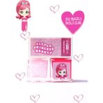 Wemara Su Bazlı Pembe Oje & Glitterlı Oje Seti 2'li (2*8 ml) Renkli Çocuk Ojesi