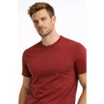 We&Me Erkek Bisiklet Yaka Diegonel Interlok Kumaş Basic T-Shirt - Kırmızı