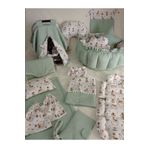 Wenaris 17 Parçalık Yuvarlak Babynest Seti ( Muslin Ve Beyaz Waffle Pike Kumaşları)