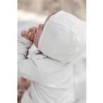Wenaris Dört Katlı Organik Pamuk Müslin Bebek Şapkası Beyaz