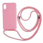 WenBaby Samasung Galaxy S11E/S20 ile Uyumlu Kılıf, Cep Telefonu Bisiklet Yaka Kılıf Kordon TPU Halat Silikon Kılıf Tampon Galaxy S11E/S20 için Kılıf, Pembe