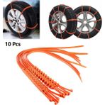 Wenchang Shop C 10 Parça Araba Lastik Kar Zinciri Kalınlaştırılmış Naylon Kış Kar Anti-Kayma Off-Road Aracı Suv Araba Kar Zinciri Evrensel Lastik Kar Zinciri Ortaya Çıktı. (Yurt Dışından)