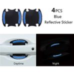 Wenchang Shop C 4pc Bilek Mavi Araç Kapı Kolu Yansıtıcı Sticker Koruma Stickerı Kapı Kolu Boya Yüzeyi Çizilmez Yansıtıcı Sticker Araç Aksesuarları (Yurt Dışından) - 1 - Beyaz