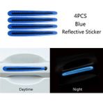 Wenchang Shop C 4pc Kolu Mavi Araç Kapı Kolu Yansıtıcı Sticker Koruma Stickerı Kapı Kolu Boya Yüzeyi Çizilmez Yansıtıcı Sticker Araç Aksesuarları (Yurt Dışından) - 1 - Beyaz