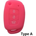 Wenchang Shop C A Tipi Gül Hyundai Solaris Accent IX25 Creta Elantra IX35 Tucso Verna I10 I20 I40 Anahtarlık Araba Aksesuarları Key Case (Yurt Dışından)