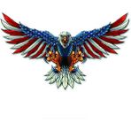 Wenchang Shop C Amerikan Bayraklı Kel Kartal Araba Sticker Araçlar Motosikletler Aksesuarlar Pvc Etiketler Bmw Vw Audi Octavia Gti 15*9cm (Yurt Dışından) - Beyaz