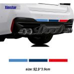Wenchang Shop C Arka Tampon Sticker Bmw E36 E39 E46 E60 E61 E64 E70 E71 E85 E87 E90 E83 F10 F20 F21 F30 E Için M Power Performans Araba Ön Tampon Stickerı (Yurt Dışından) - Beyaz