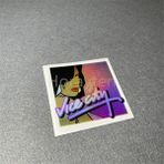 Wenchang Shop C B 7.5x7.5cm Lazer Gta Vice City Klasik Oyun Grand Auto Stickerları Araba Çıkartmaları Laptop Klavye Gitar Dıy Grafikleri (Yurt Dışından) - 1 - Beyaz